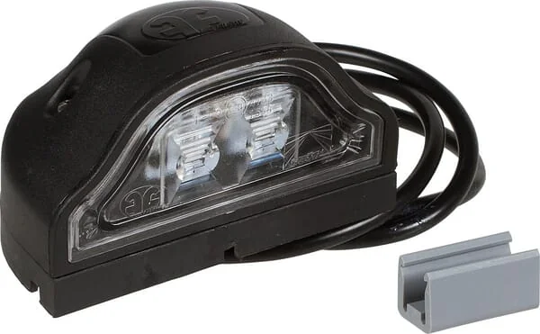 Aspöck - 363604007 - Kennzeichenleuchte LED Rechteckig 24V Transparent Aufschraubbar 100x60mm Regpoint I von Aspöck