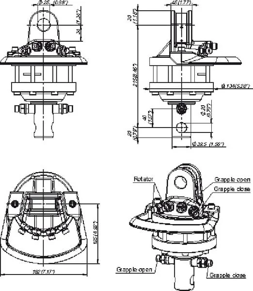 Baltrotors - GR10 - Rotator 10kN Welle 39,5mm Bohrung 20m