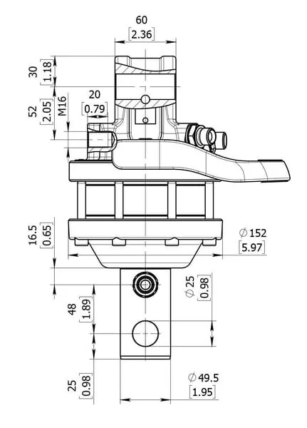Baltrotors - GR30 - Rotator 30kN Welle 49,5mm Bohrung 25m