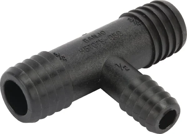 Banjo - HBT075050 - T-Stück Schlauchstutzen 3/4"x3/4"x1/2"