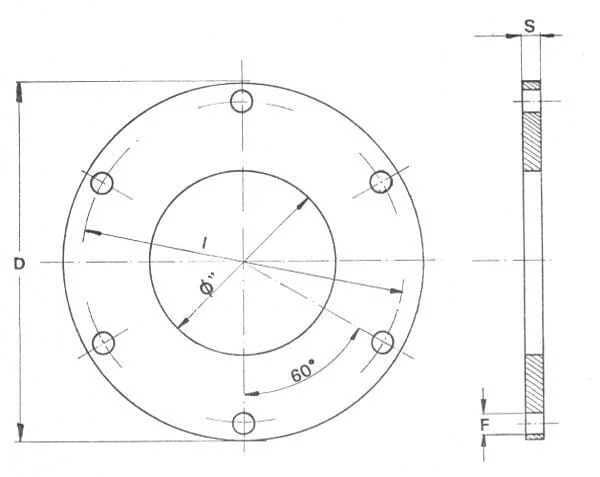 Battioni Pagani - 8310000Z - Flansch 8 Zoll 6 Loecher