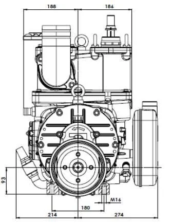 Battioni Pagani - KPSB490MA100 - Vakuumpumpe 540 U/Min 13520 L/Min Mit Automatischer Schmierung Und Ballast Battioni Pagani