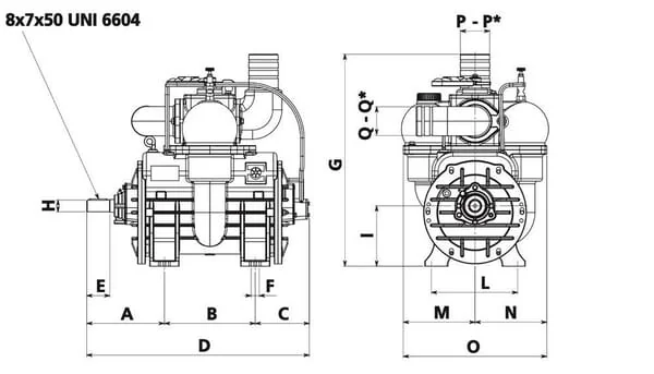 Battioni Pagani - MEC11000PAB - Vakuumpumpen-Riemenscheibe, Automatische Schmierung Und Ballast Battioni Pagani