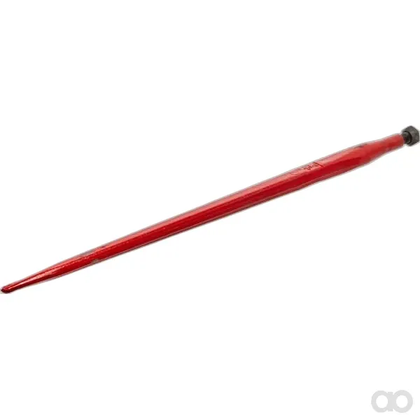 Battista Porteri - FT12 - Laderzapfen, Gerade, Quadratischer Querschnitt 37x800 mm, Konische Spitze Mit M20x1,5 mm Mutter, Rot, Battista Porteri