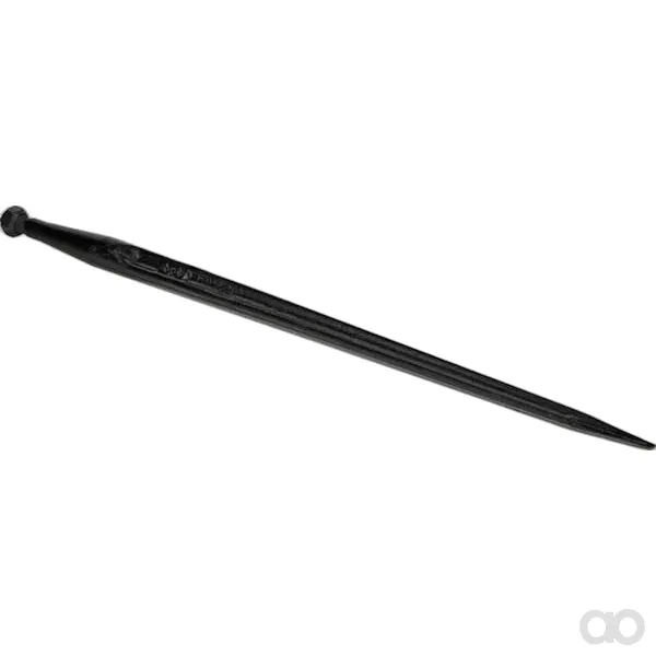 Battista Porteri - FT1 - Laderzapfen, Gerade, Doppel-T-Profil 38x810mm, Konische Spitze Mit M22x1,5 mm Mutter, Schwarz, Battista Porteri