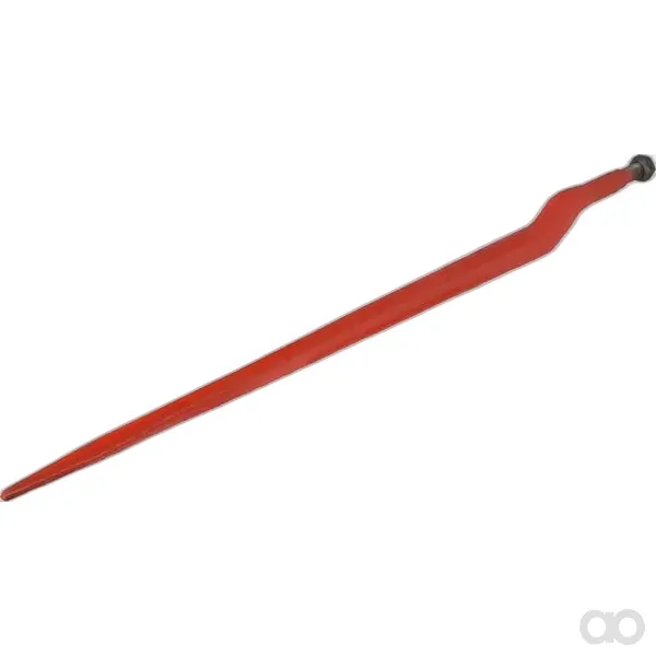Battista Porteri - FT486833 - Silagezinke, Abgewinkelt: 62mm Doppel-T-Profil 35x870mm, Spitzzinke Mit M22x1,5mm-Mutter, Rot, Battista Porteri