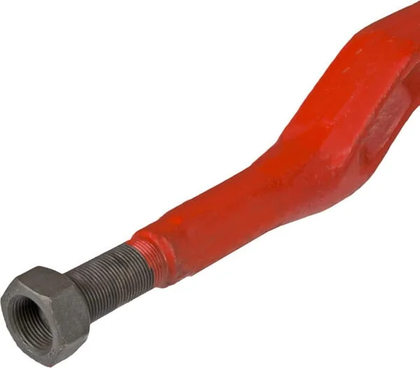 Battista Porteri - FT486833 - Silagezinke, Abgewinkelt: 62mm Doppel-T-Profil 35x870mm, Spitzzinke Mit M22x1,5mm-Mutter, Rot, Battista Porteri