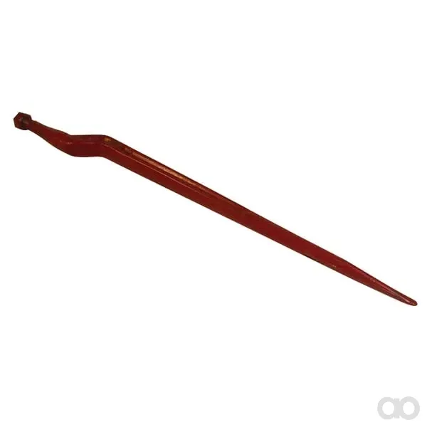 Battista Porteri - KT20 - Silagezinke, Abgewinkelt: 60mm Doppel-T-Profil 37x810mm, Flachzinke Mit M22x1,5mm-Mutter, Rot, Battista Porteri