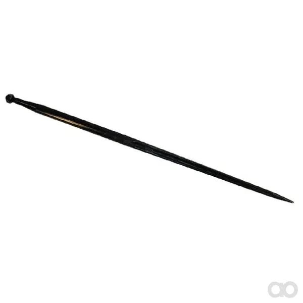 Battista Porteri - RT1 - Ladergelenk, Gerade, Doppel-T-Profil 36x1100mm, Spitzzinke Mit M22x1,5mm-Mutter, Schwarz, Battista Porteri