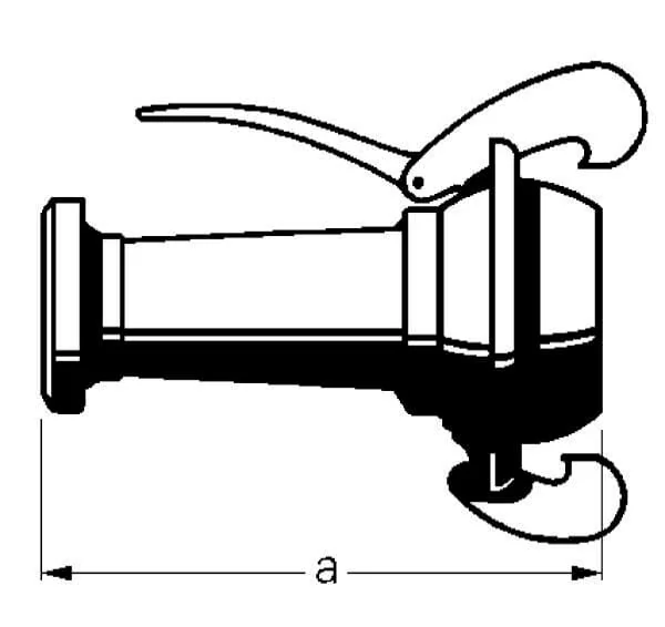 Bauer - 1041601 - Kupplung Weiblich 3 1/2" Mit Kupplung Maennlich 4" Bauer