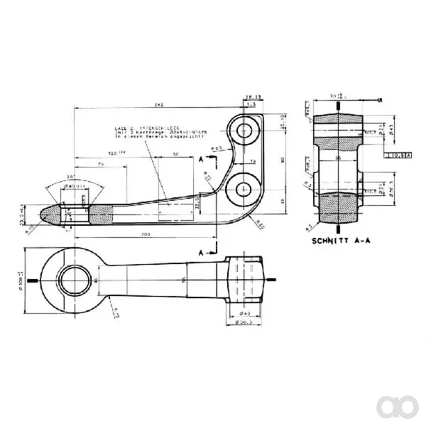Bernhofer Gesenkschmiede - 225000021 - Abschleppoese Quadratisch 74054-40d