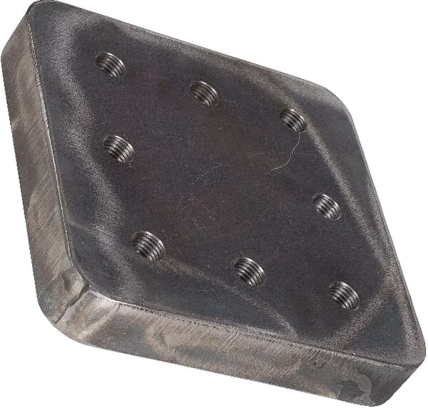 Bernhofer Gesenkschmiede - 80000629 - Aufschweiss-Montageplatte 110x100mm 8x M16