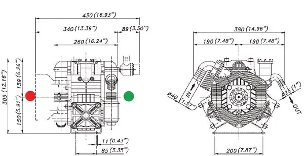 Bertolini - 626100973VS - Poly 2136-VS Bertolini Pumpe