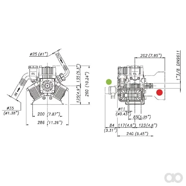 Bertolini - 635000973VS - Kolbenmembranpumpe 75l