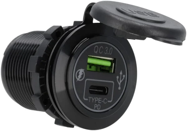 Blaupunkt - GSM051 - USB-C + USB-A-Buchse 12/24V Unterputz