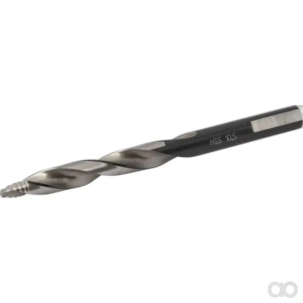 Bohrcraft - 12020701050 - Bohrer 10,5 mm HSS-DIN 338-G Turbo Step