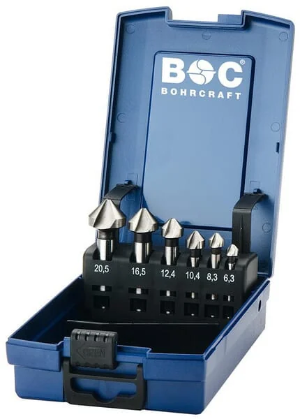 Bohrcraft - 17001330005 - Komplett-Senksatz, 5-Teilig 6,3-25