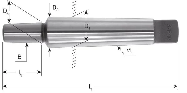 Bohrcraft - 280MK1B16 - Bohrfutterstift MK 1