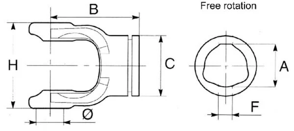 Bondioli Pavesi - 204S66855 - Gabelkopf Profilrohr 44.7mm S6 Bondioli Pavesi