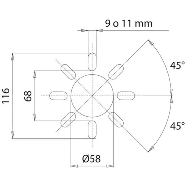 Bondioli Pavesi - 219000H11CE - Gerätekegel Mit Löchern