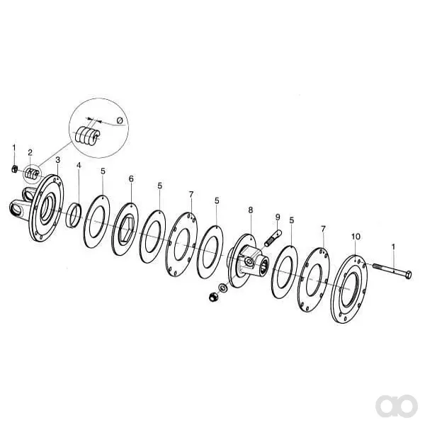 Bondioli Pavesi - 432000007R08 - Bolzen M10x100 8.8