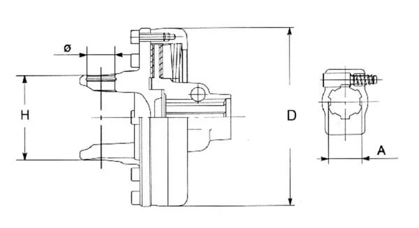 Bondioli Pavesi - 661G51303R - Kupplung FV34 S5/S6/105