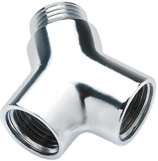 Bonfix - 81500CR - Y Stueck Innengewinde/Aussengewinde/Innengewinde 1/2" Cr Fittings Messingfittings