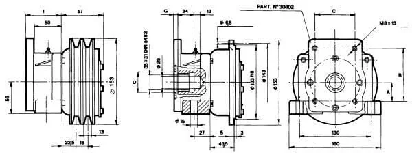Borelli - EMKGR324V - Kupplung 24V Gr 3