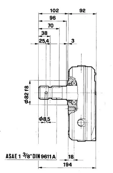 Borelli - GBF30S110 - Getriebe GBF-30-S-1-1,0 (M/GR3)