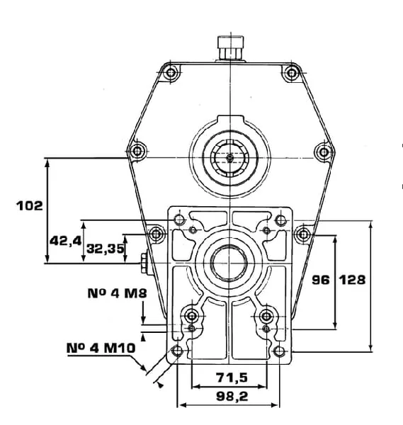 Borelli - GBF30ST830 - Getriebe 30-ST-8-3,0 (M-F/GR3)