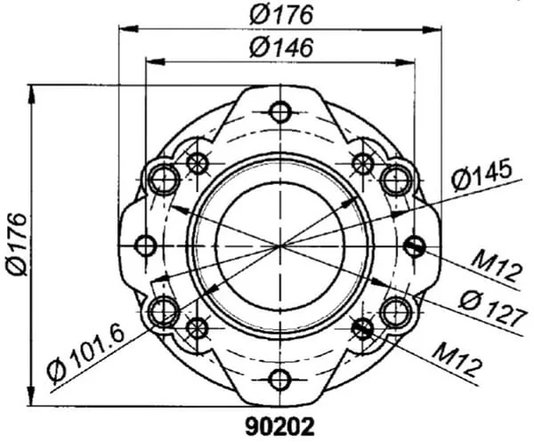 Borelli - GBU359DSB - Anschlussflansch SAE-B Für GBU