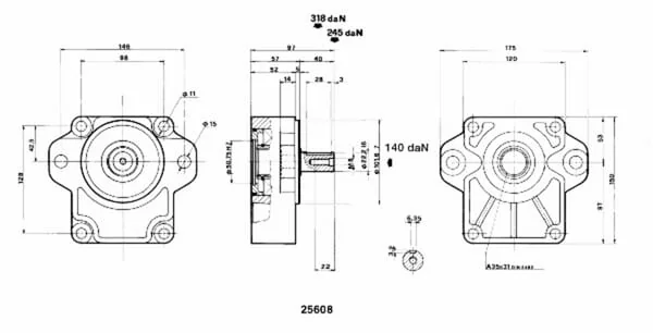 Borelli - T3222 - Frontlager Groesse 3 SAE B