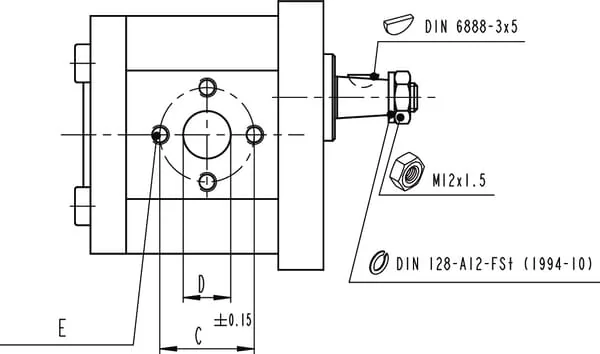 Bosch Rexroth - 0510625016 - Zahnradpumpe AZPF-10-016-R