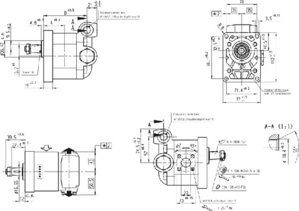 Bosch Rexroth - 0510725384 - Zahnradpumpe Azpf-10-022lho20kexxx22-S0002 Bosch Rexroth