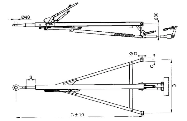 BPW - AM200011007026 - Traegheitsbremse 1100 mm BPW
