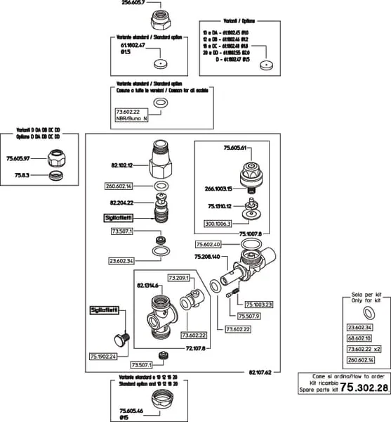 Braglia - M8220200003 - Spruehduese 58 AM-R Komplett