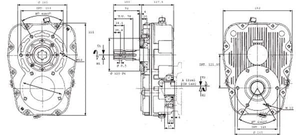 Brevini - B60013 - Getriebe Wellenfoermig/Blank