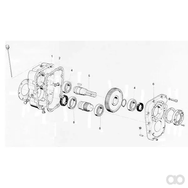 Brevini - B6009FLB - Flansch SAE B fuer B600