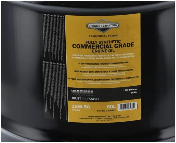 Briggs and Stratton - 100047V - Vollsynthetisches Oel 15W-50 60 L