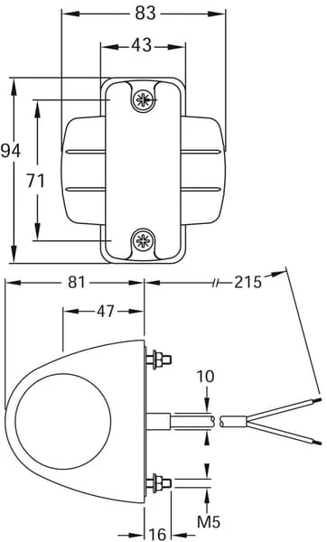 Britax - 42810412V - Begrenzungsleuchte 12 Volt
