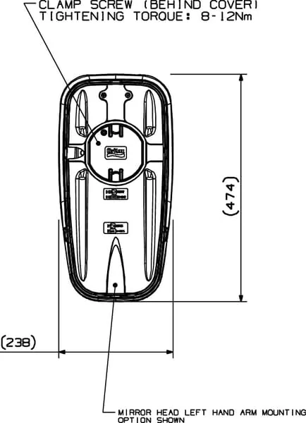 Britax - 7135013AM - Motorisierter Und Beheizter Spiegel 12V (Links)