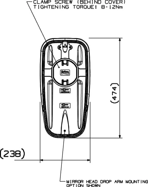 Britax - 7135023AM - Geteilter Spiegel 12V