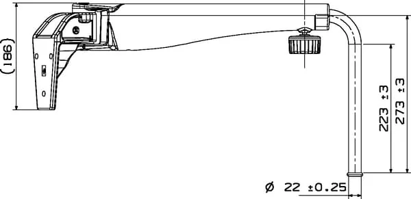 Britax - 7260002A - Teleskoparm – Rechts