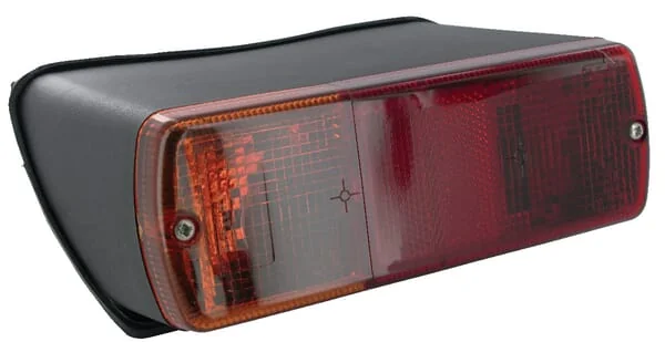 Britax - 83960374N - Rückleuchte Links Rechteckig, 12/24V, Rot/Bernstein, Aufschraubbar, 200x85x85mm, Britax