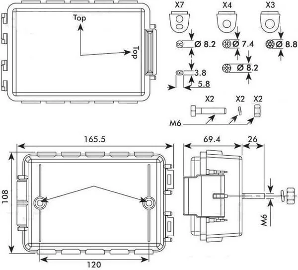 Britax - E0500 - Kabelanschlussbox 10 Geeignet