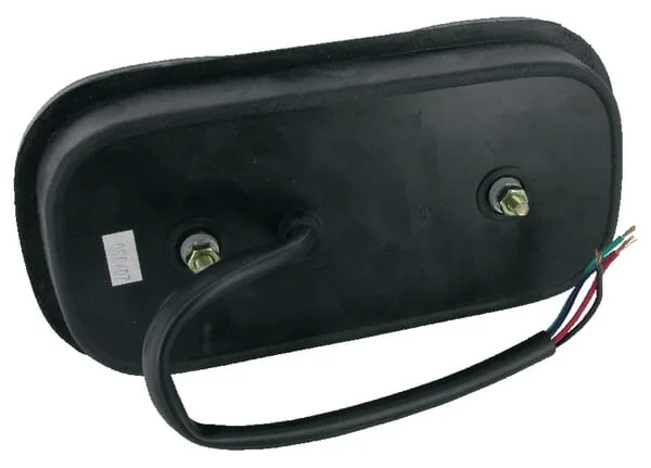 Britax - L1201L24V - Rückleuchte LED, Rechteckig, 24V, Rot/Orange, Aufschraubbar, 223x112x57mm – Links