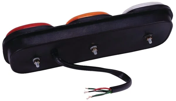 Britax - L1300LB - Rückleuchte Rechteckig, 12/24V, Rot/Orange/Weiß, Aufschraubbar, 334x112x57mm