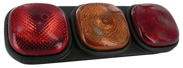 Britax - L1301LB - Rückleuchte Rechteckig, 12/24V, Rot/Orange, Aufschraubbar, 334x112x57mm