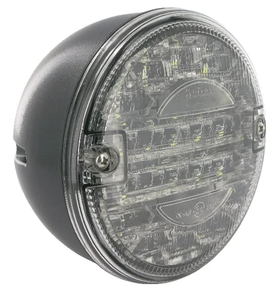 Britax - L1402L24V - Rückfahrscheinwerfer LED, Rund, 24V, Transparent, Aufschraubbar, Diameter 140mm, 1 LED
