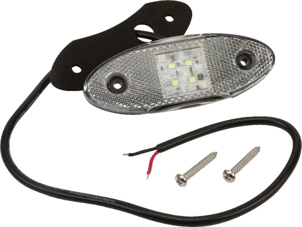 Britax - L4700LDV - Kennzeichenleuchte LED, Oval, 12/24V, Weiß, Aufschraubbar